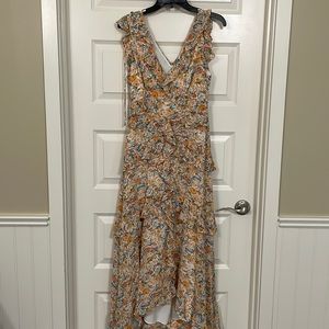 ASTR the Label floral ruffled maxi dress
